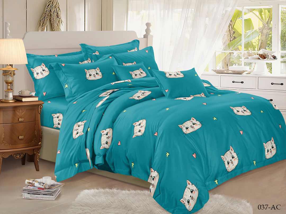 КПБ евро полисатин Art Color AC (нав. 50*70-2шт) Клео <AC-037 Скидка 50%>