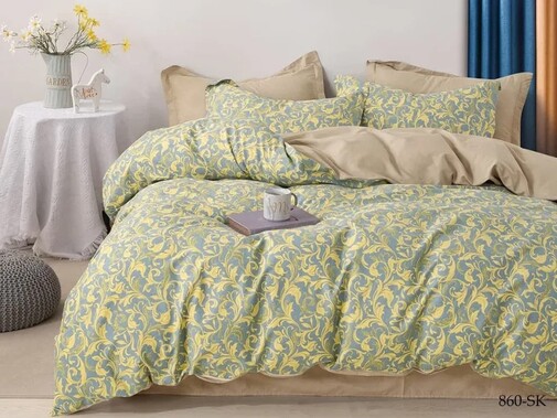 КПБ евро сатин в коробке Satin de Luxe SK Клео <860-SK>
