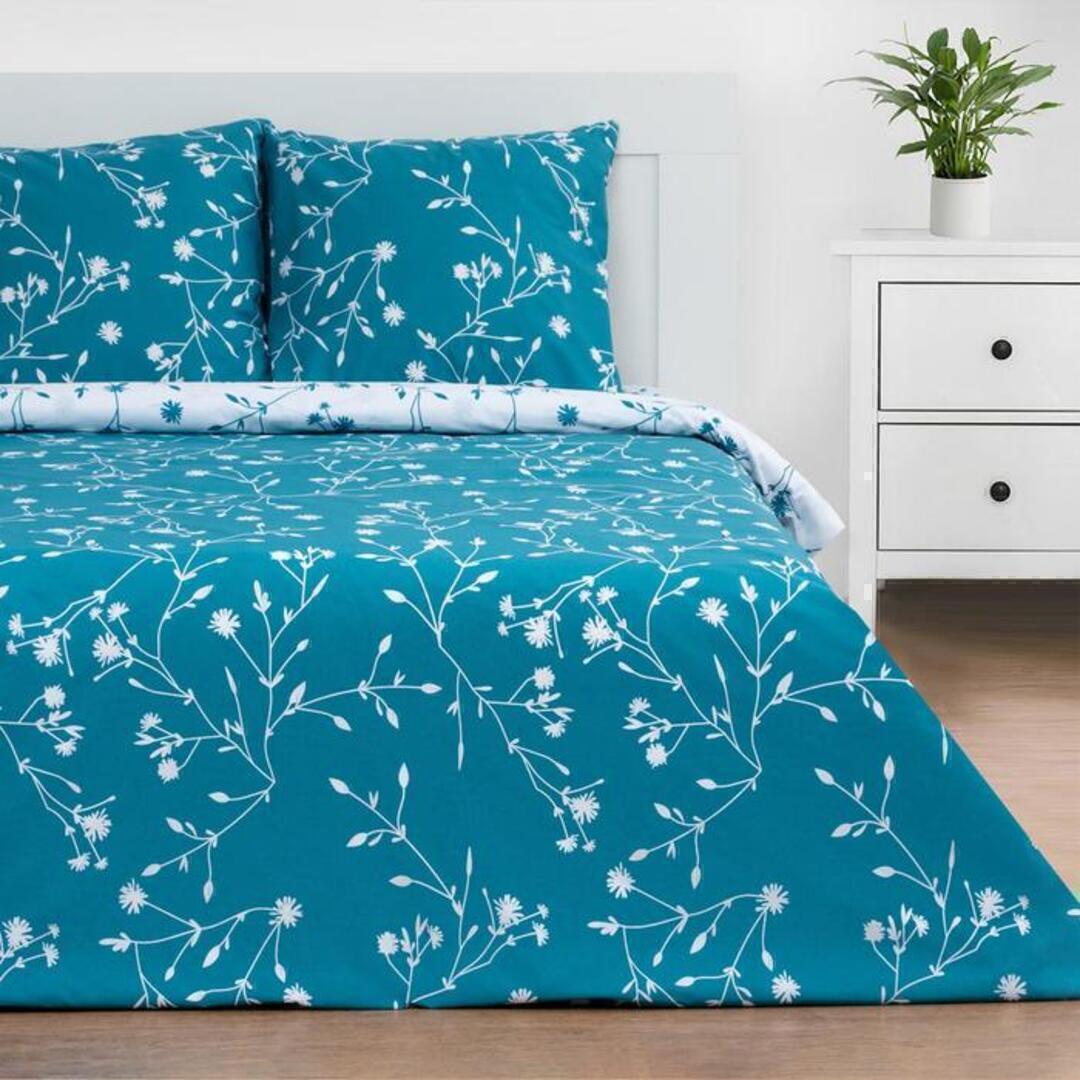 КПБ 1,5сп поплин Этель <Flowers-2, нав.70*70-2шт>