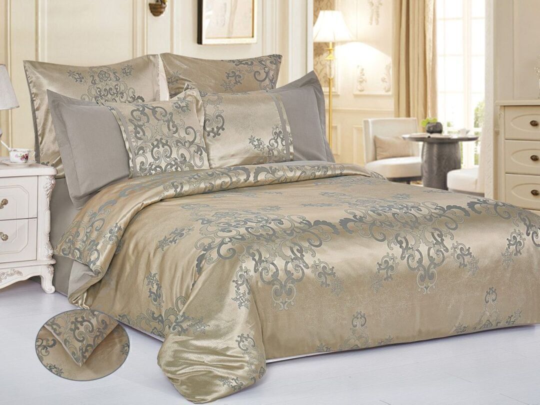 КПБ семейный сатин-жаккард Satin Jacquard SG Клео <SG-119>