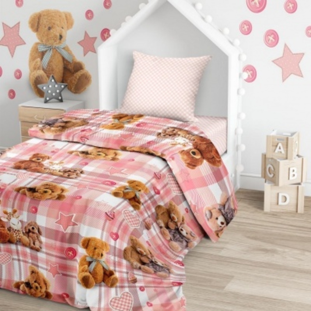 КПБ детский 1,5сп бязь Juno <699143 Плюшевые мишки>