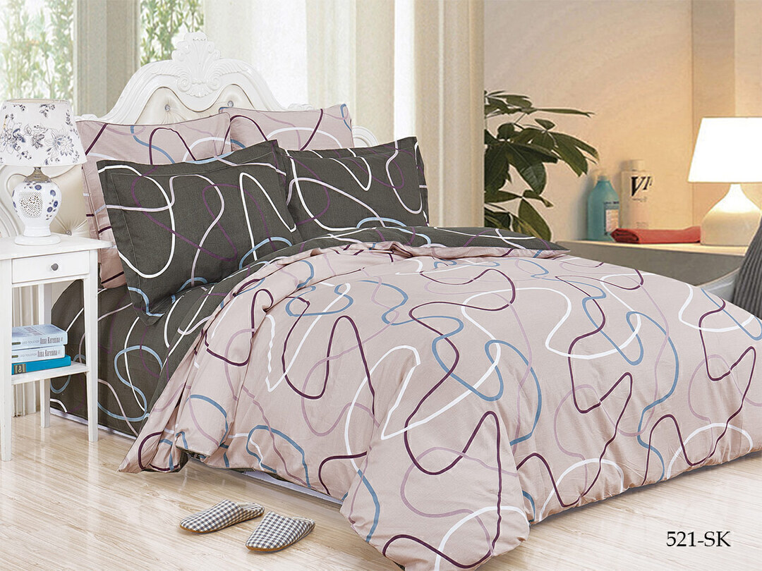 КПБ евро сатин в коробке Satin de Luxe SK Клео <521-SK>