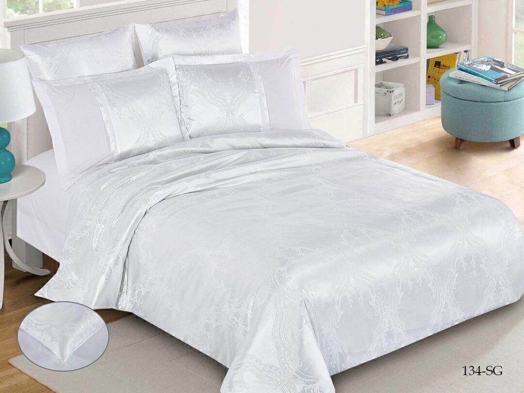 КПБ евро сатин-жаккард Satin Jacquard SG Клео <SG-134>
