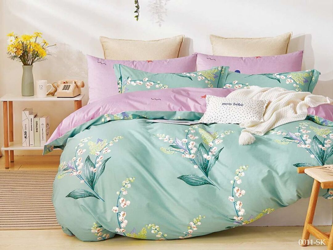 КПБ евро сатин в коробке Satin de Luxe SK Клео <0011-SK>