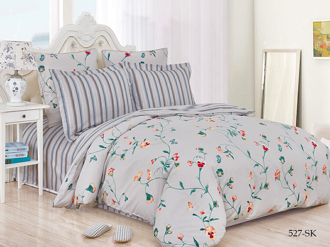 КПБ евро сатин в коробке Satin de Luxe SK Клео <527-SK>