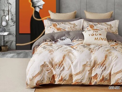КПБ 1,5сп сатин в коробке (нав 70*70) Satin de Luxe SK Клео <855-SK>