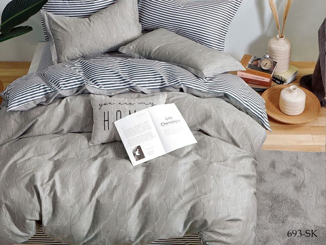 КПБ 1,5сп сатин в коробке (нав 70*70) Satin de Luxe SK Клео <693-SK>