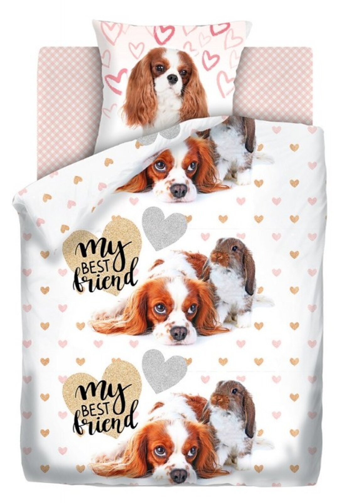КПБ 1,5сп поплин For You <587248 Puppy and Bunny>
