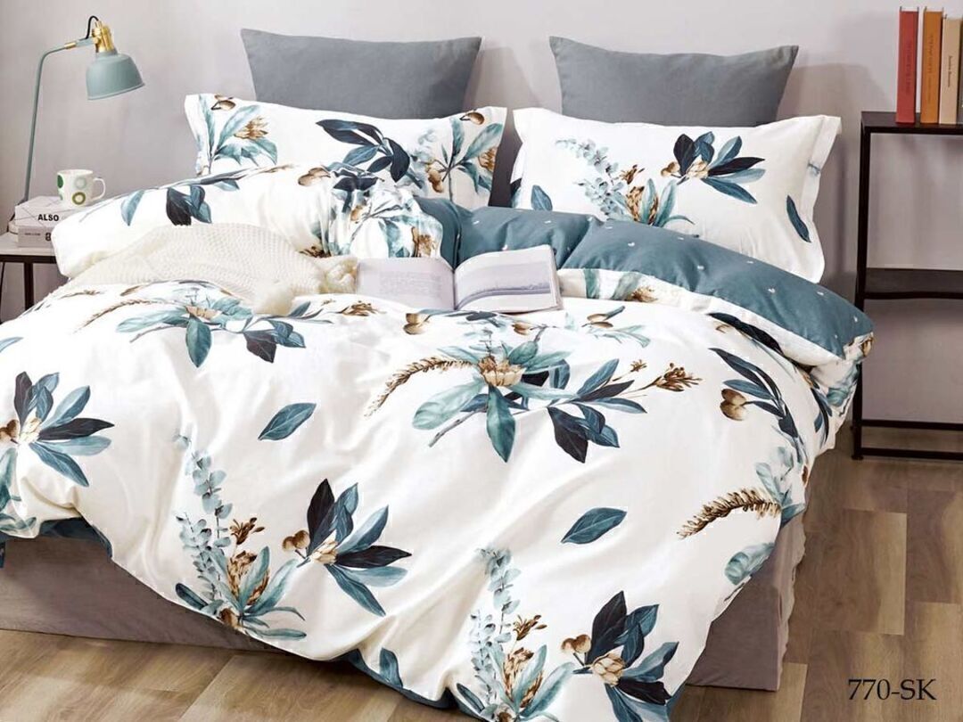 КПБ евро сатин в коробке Satin de Luxe SK Клео <770-SK>