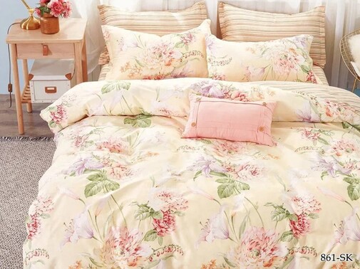 КПБ 1,5сп сатин в коробке (нав 70*70) Satin de Luxe SK Клео <861-SK>