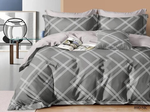 КПБ евро сатин в коробке Satin de Luxe SK Клео <890-SK>