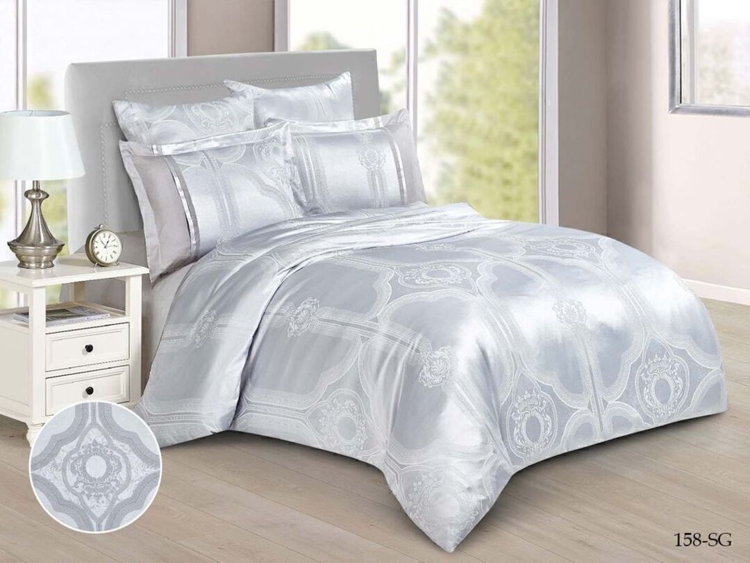 КПБ евро сатин-жаккард Satin Jacquard SG Клео <SG-158>
