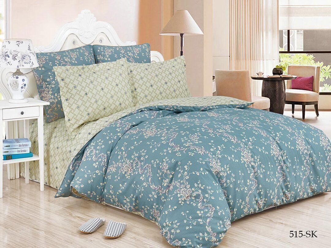 КПБ 2сп сатин в коробке (нав 70*70) Satin de Luxe SK Клео <515-SK>