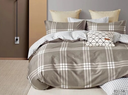 КПБ евро сатин в коробке Satin de Luxe SK Клео <857-SK>