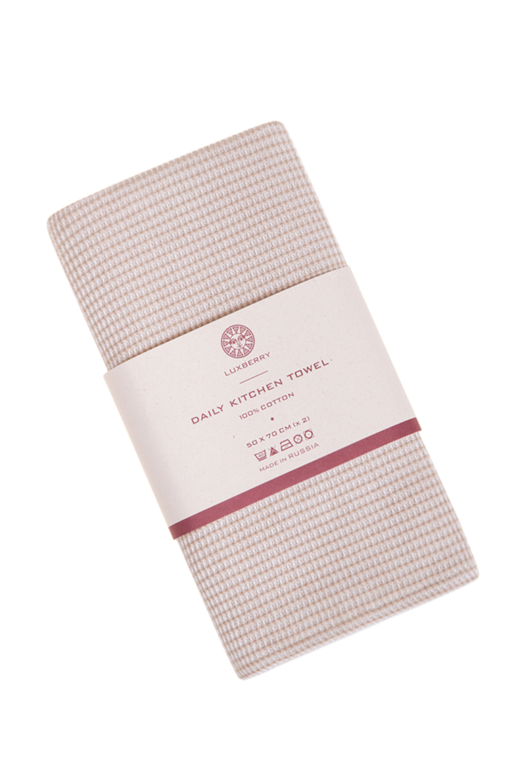 Набор кухонных полотенец DAILY KITCHEN TOWEL Luxberry <2 полотенца в наборе 50*70,бежевый>