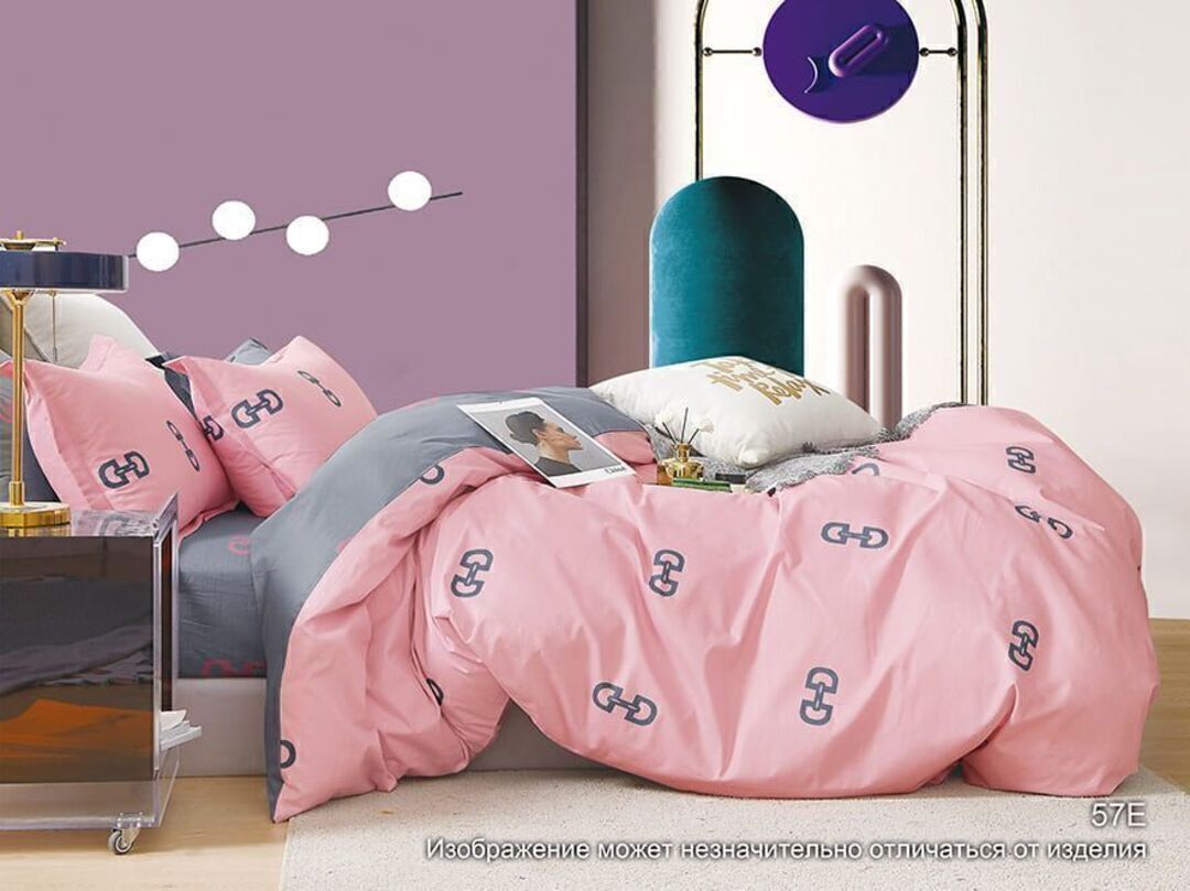 КПБ 2сп сатин с европростыней Люксор <57 Е A/B (K)>