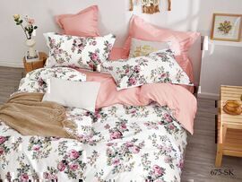 КПБ евро сатин в коробке Satin de Luxe SK Клео <675-SK>