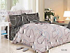 КПБ евро сатин в коробке Satin de Luxe SK Клео <521-SK>