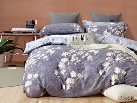 КПБ евро сатин в коробке Satin de Luxe SK Клео <734-SK>