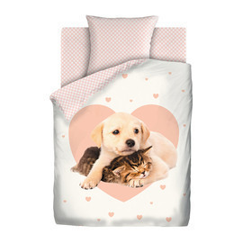 КПБ детский 1,5сп поплин Juno <705517 Kitten and Puppy>