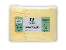 Простыня 80*200*30 поплин на резинке Реноме<шампань> (арт.02/121)(Конструктор КПБ)