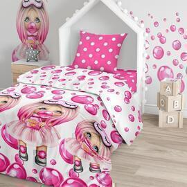 КПБ детский 1,5сп бязь Juno <729141 Bubble gum>