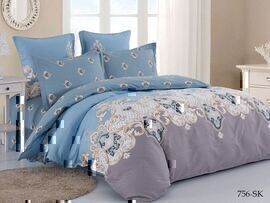 КПБ евро сатин в коробке Satin de Luxe SK Клео <756-SK>