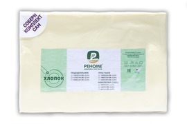Простыня 1,5сп поплин однотонный (150*220) Реноме<150*220, шампань> (арт.02/105)(Конструктор КПБ)