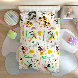 КПБ 1,5сп поплин (наволочка 50*70) Дисней <8568/1+8419/3 Funny Mickey Микки>